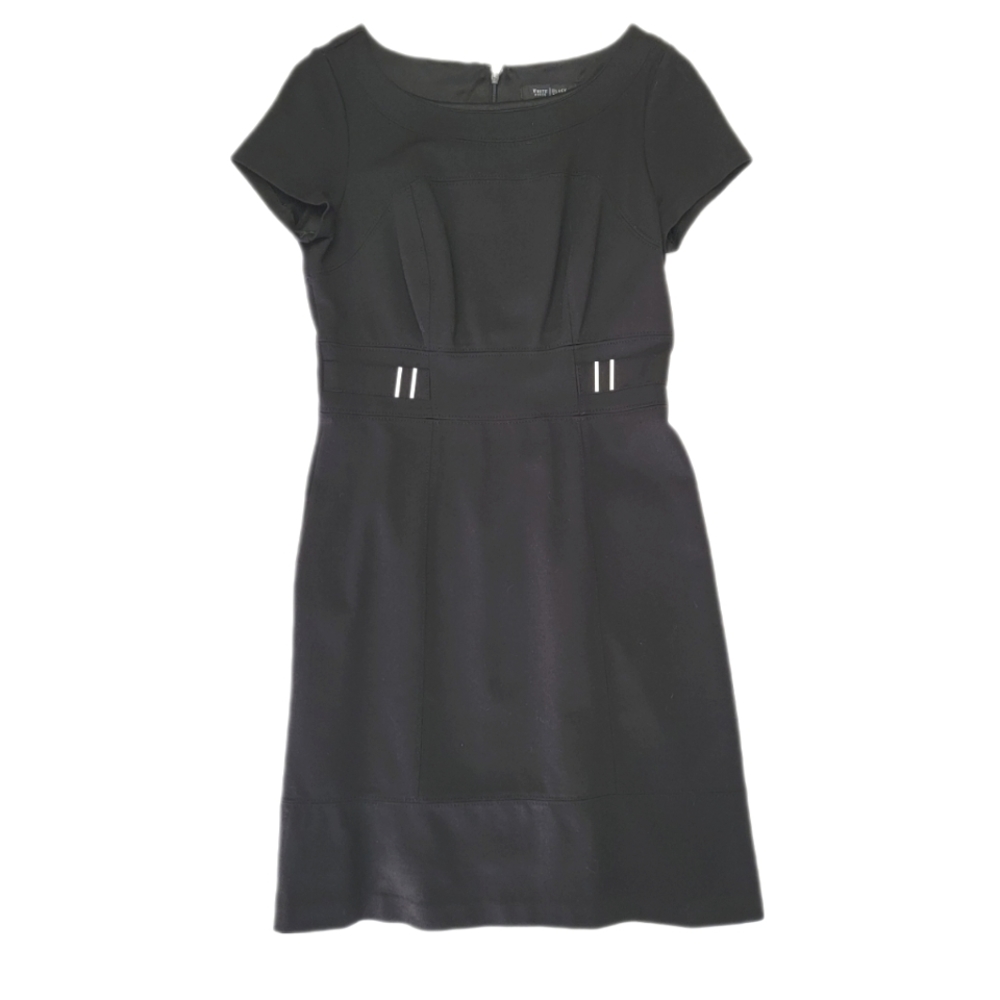 White House Black Market Form Fitting Black Dress